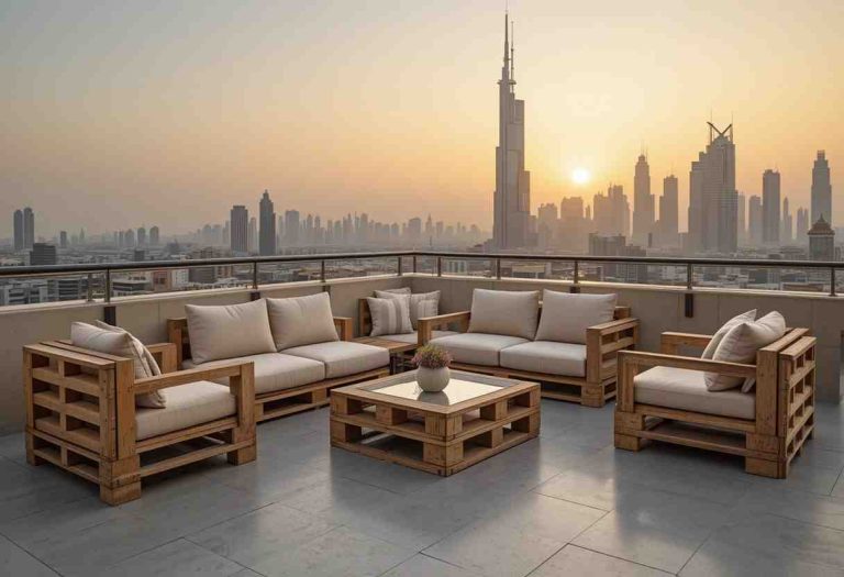Wooden pallet furniture dubai, uae petech service